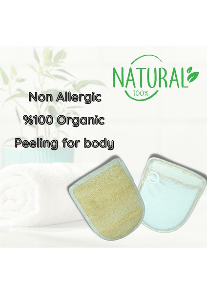 Doğal Bitki Lifi - Kabak Lifi - Banyo - Duş - Organik Lif - Büyük Boy - Eldivenli - Peeling Lifi fiyatları