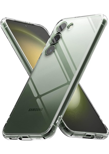 Samsung Galaxy S23 Uyumlu Kılıf 3D Kamera Korumalı Kamera Çıkıntılı Koruyucu Darbe Önleyici Şeffaf Transparan Esnek Silikon