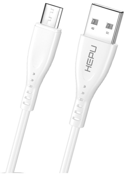 HP-417 Venus USB - Micro USB Qc3.0 3.1A Şarj Kablosu 1mt Beyaz