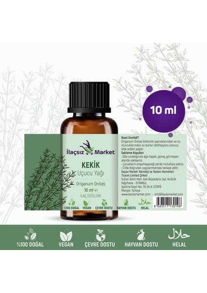 Ilaçsız Market Kekik Yağı 10 ml