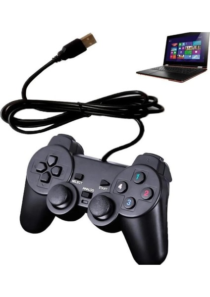 Pc USB Kablolu Analog Double Titreşimli Oyun Kolu