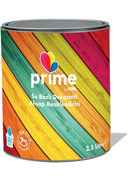 Hemel Prime Su Bazlı Ahşap Renklendirici ( 2,5 Lt -15 Lt ) 15 Lt-Sa 1151 Chestnut