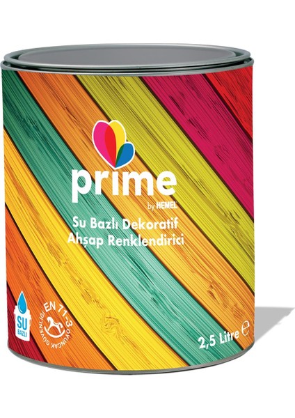 Prime Su Bazlı Ahşap Renklendirici ( 2,5 Lt -15 Lt ) 15 Lt-Sa 1121 Teak