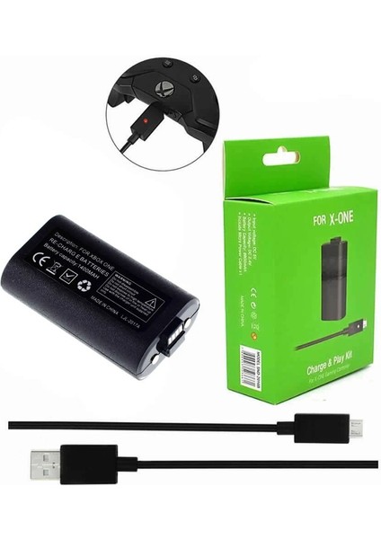 Xbox 1400 mah Pil Kablo Seti