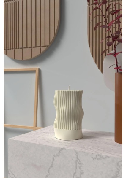 Dekoratif Desenli Styliş Mum Kalıbı Silikon Kalıp