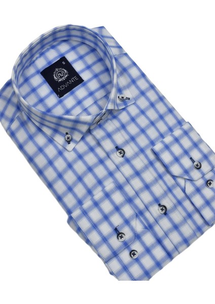 Erkek Ekose Klasik Uzun Kol Gömlek Oxford BGL-ST02987 fiyatları