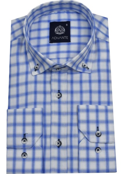 Erkek Ekose Klasik Uzun Kol Gömlek Oxford BGL-ST02987 fırsatları