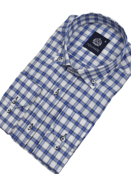 Erkek Ekose Klasik Uzun Kol Gömlek Oxford BGL-ST02989 modelleri