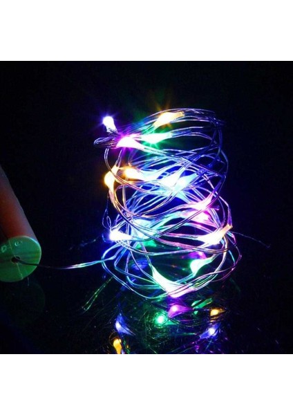 3 Metre Renkli Pilli LED Işık Renkli LED Işık