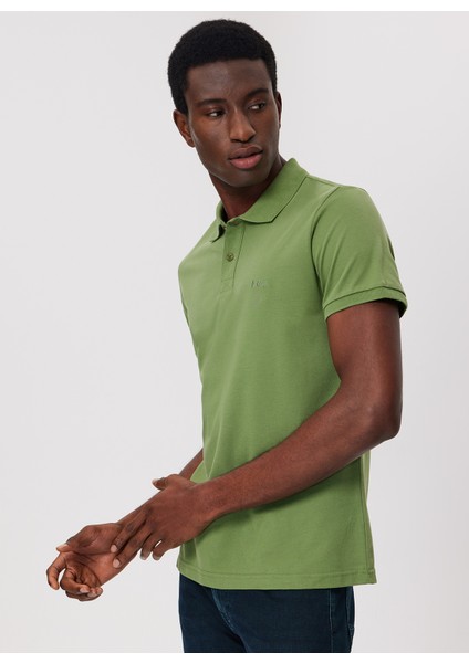 Polo Yaka Haki Erkek T-Shirt 232 Lcm 242035 Bobby Haki modelleri