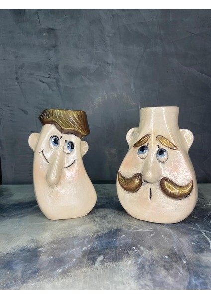 Şaşkın Surat Vazo 2 ' Li Takım fiyatları