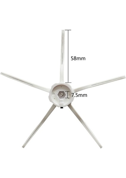 Roborock Q7 Max Uyumlu 2li Beyaz Yan Fırça