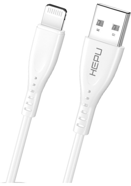 HP-419 Venus USB - Iph Lightning Qc3.0 3.1A Şarj Kablosu 1mt Beyaz