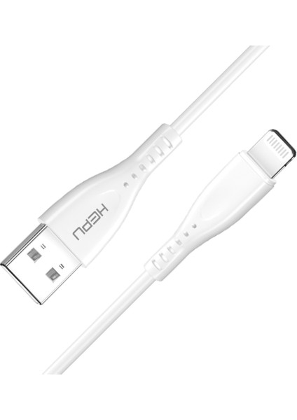 HP-419 Venus USB - Iph Lightning Qc3.0 3.1A Şarj Kablosu 1mt Beyaz