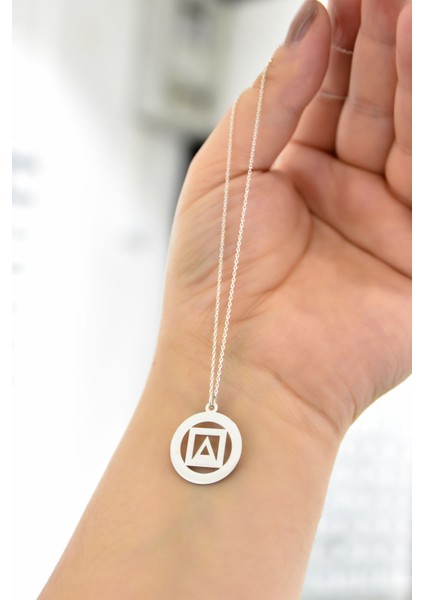 925 Ayar Gümüş Rodyum Kaplama Squid Game Tasarım Kolye