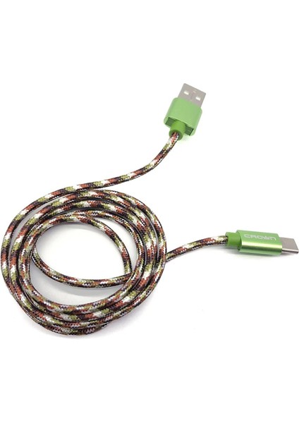 Micro USB Hızlı Şarj Destekli Örgü Kablo (3092M)