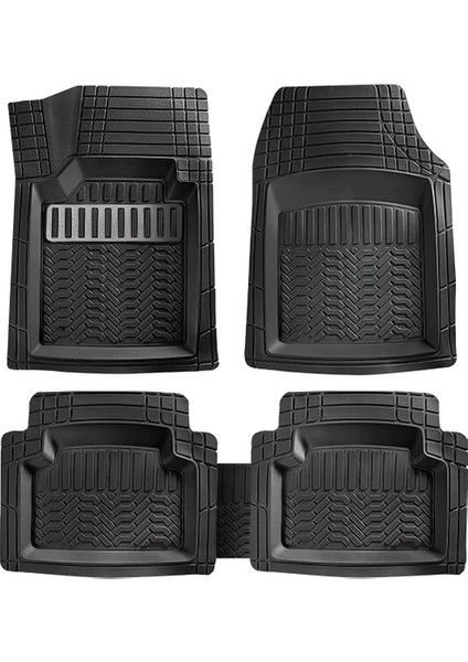 Isuzu Nrr 2004-2005-2006-2007 Uyumlu 3D Havuzlu Paspas Takımı Krom Silver