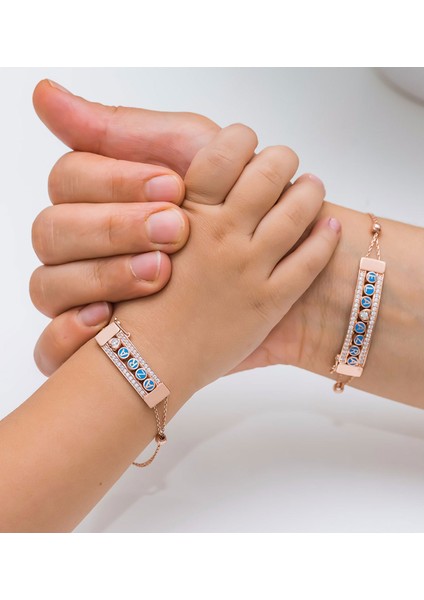 925 Ayar Anne Çocuk Demonte Gümüş Bileklik