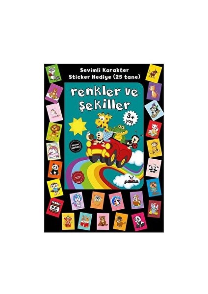 Stickerlı 3+ Yaş Renkler Ve Şekiller