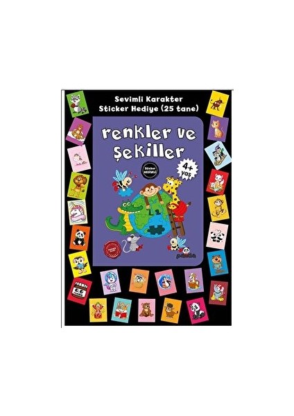Stickerlı 4+ Yaş Renkler Ve Şekiller