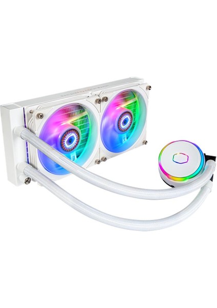 Coolermaster 240MM PL240 MLY-D24M-A23PZ-RW Sıvı Soğutmalı AM5-1700P Işlemci Fanı Beyaz