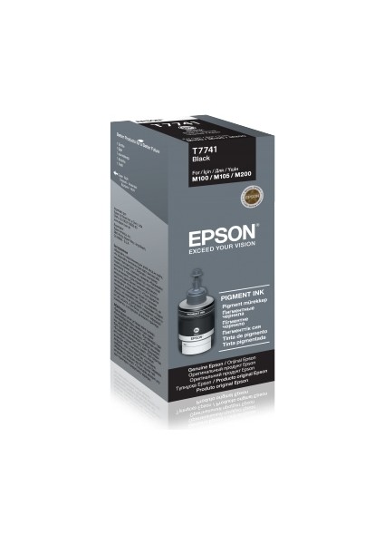 Epson C13T77414A Black, PIGMENT-140ML-M105,M100,M200. - D-210069022