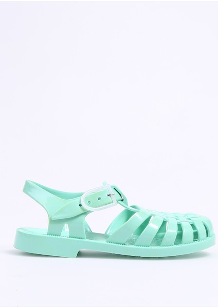 Yeşil Kız Çocuk Sandalet Sun 201 -P -Vert Tendre