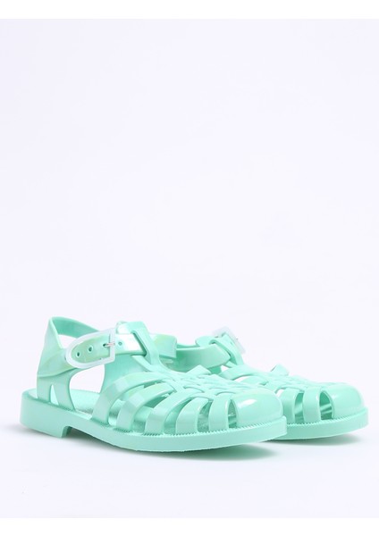 Yeşil Kız Çocuk Sandalet Sun 201 -P -Vert Tendre