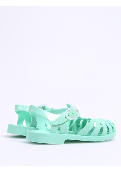 Yeşil Kız Çocuk Sandalet Sun 201 -P -Vert Tendre