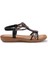 Günlük Taşlı Kadın Sandalet 23Y150-4 1