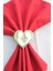 6 Adet Gold Heart Valentine Peçete Halkası - Napkin Ring 1