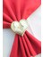 6 Adet Gold Heart Valentine Peçete Halkası - Napkin Ring 2