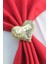 6 Adet Gold Love Kalp Metal Peçete Halkası - Napkin Ring 2