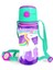 Kids Mor Su Yeşili Unicorn Desenli Pipetli Alüminyum Matara 600 ml 11950 1