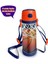 Kids Lacivert Turuncu Basketbol Desenli Pipetli Çelik Termos 500 ml 11927 2