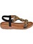 Taşlı Comfort Kadın Sandalet GJ-10011 Siyah 2