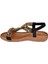 Taşlı Comfort Kadın Sandalet GJ-10011 Siyah 3