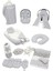 Mordesign Babynest Yatak + Yastık + Pike + Ortopedik Minder + Emzirme ve Puset Aksesuarları Komple Set 1