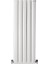 1200 x 395 mm Lilac Dikey Beyaz Alüminyum Radyatör Standart Bağlantı 1
