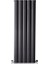 1200 x 395 mm Lilac Dikey Antrasit Alüminyum Radyatör Standart Bağlantı 1
