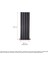 1200 x 395 mm Lilac Dikey Antrasit Alüminyum Radyatör Standart Bağlantı 2