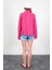 Fuşya Kolları Salaş Kadın Gömlek 4