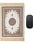 Beyaz Dekoratif Küçük Halı Mousepad 1
