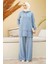 6540-DENIM Ikili Takım Mavi 1