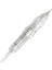 Kalıcı Makyaj Iğnesi 0,16 mm 20 Adet 1r Rosevelt Vidalı Contalı Metal Uçlu 2