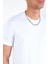 Beyaz Erkek Basic T-Shirt 4