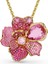 5652068 Swarovski Kolye Florere Pendant And Brooch, Pave, Flower, Pink, Gold-Tone Plated 1