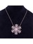 Kadın 925 Ayar Gümüş Kolye (Zrk 2200) Kar Tanesi Model 5.2 gr Rose Gold 2