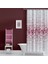 Banyo Perdesi 1x110x200 Tek Kanat Duş Perdesi Halka Hediyeli Duşakabin Perdesi 4961 Pembe 1