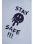 Kız Çocuk Mint Lacivert Renkli Stay Safe Baskılı Taytlı Takım 2